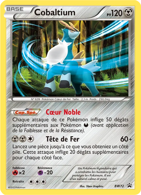 Carte Pokémon Cobaltium de l'extension Promo BW