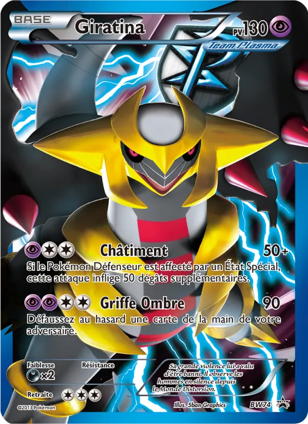 Carte Pokémon Giratina de l'extension Promo BW