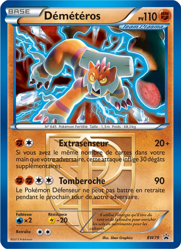 Carte Pokémon Démétéros de l'extension Promo BW