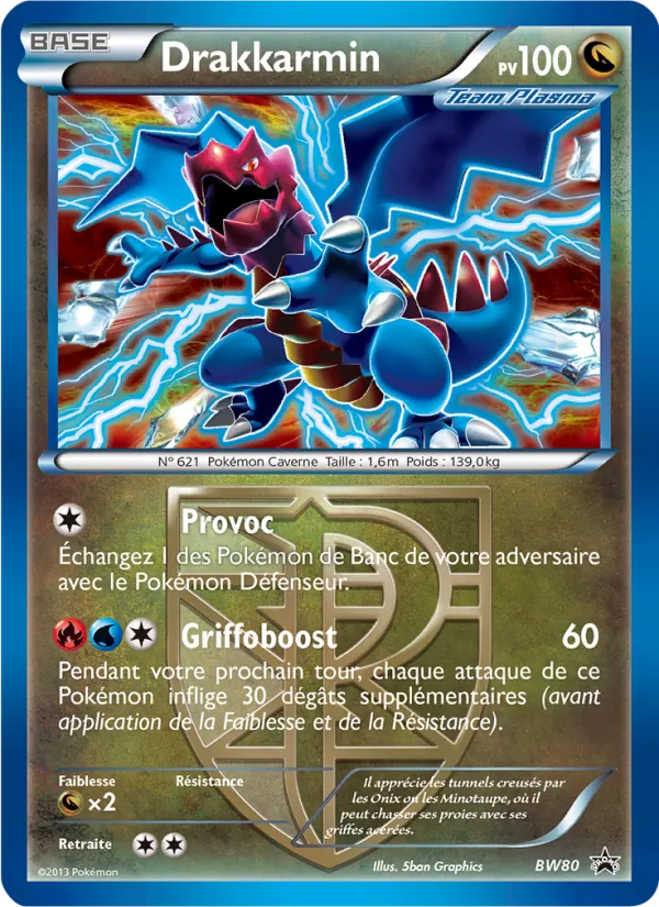 Carte Pokémon Drakkarmin de l'extension Promo BW