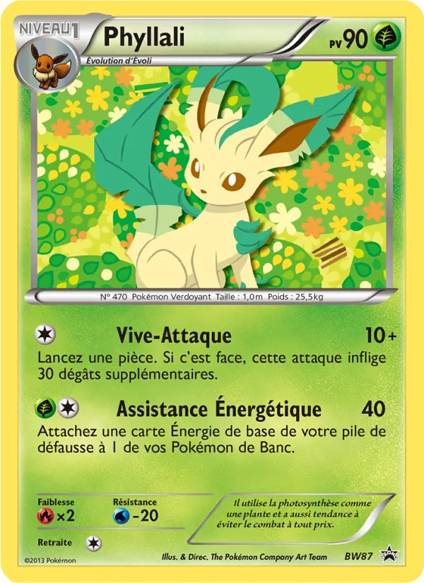 Carte Pokémon Phyllali de l'extension Promo BW