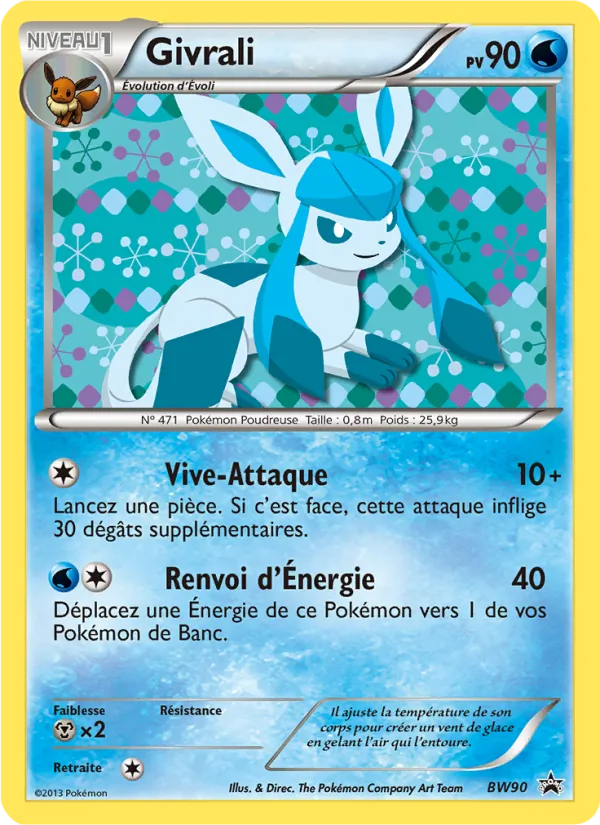 Carte Pokémon Givrali de l'extension Promo BW
