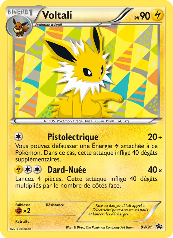 Carte Pokémon Voltali de l'extension Promo BW