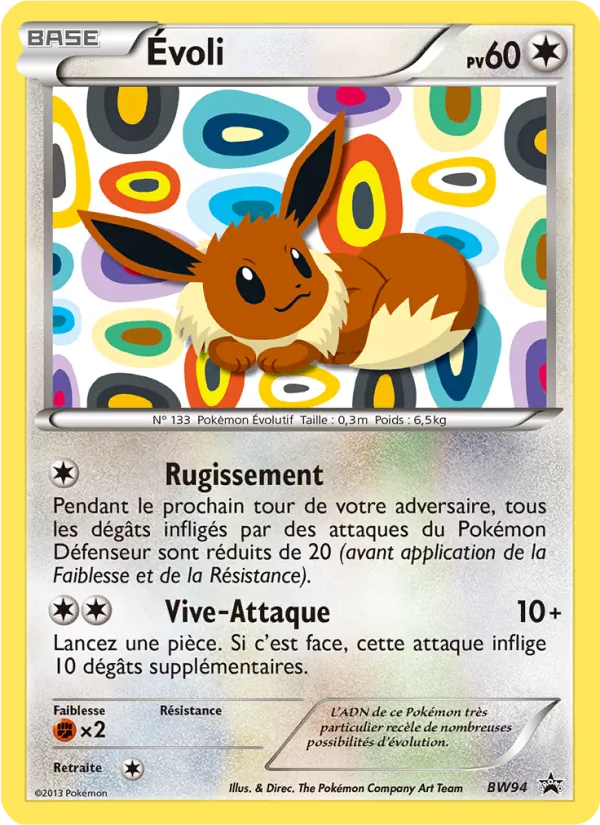 Carte Pokémon Évoli de l'extension Promo BW