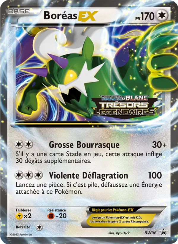 Carte Pokémon Boréas ex de l'extension Promo BW