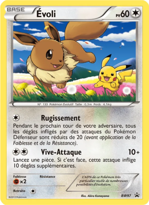 Carte Pokémon Évoli de l'extension Promo BW