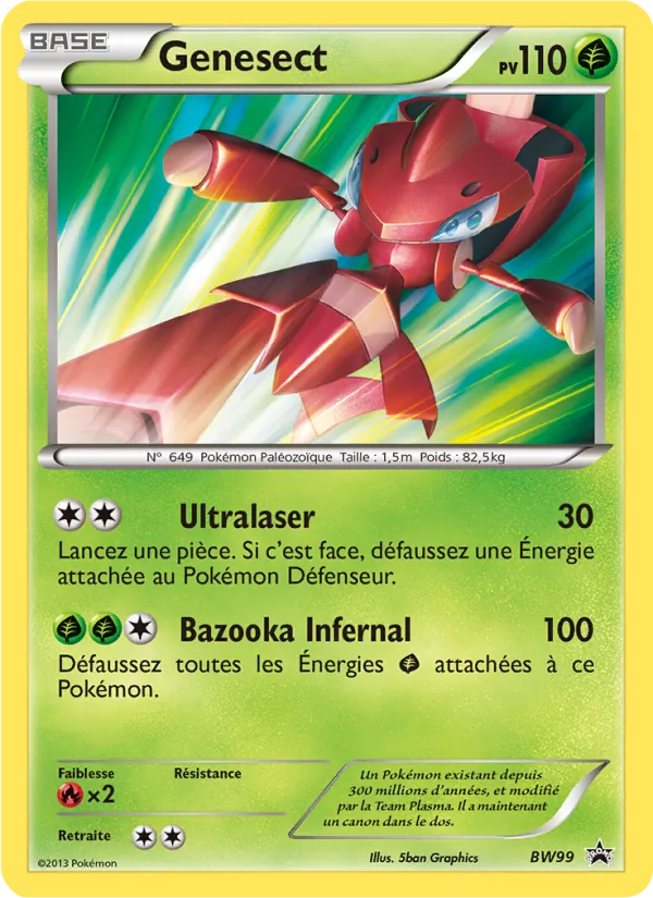 Carte Pokémon Genesect de l'extension Promo BW