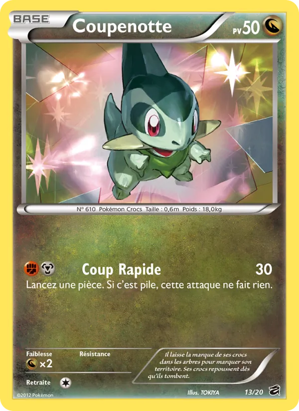 Carte Pokémon Coupenotte de l'extension Coffre des Dragons