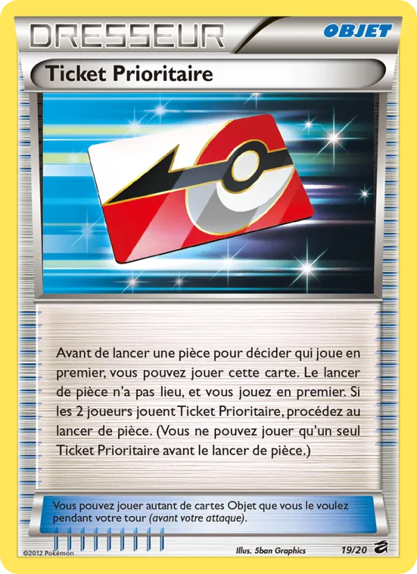Carte Pokémon Ticket Prioritaire de l'extension Coffre des Dragons