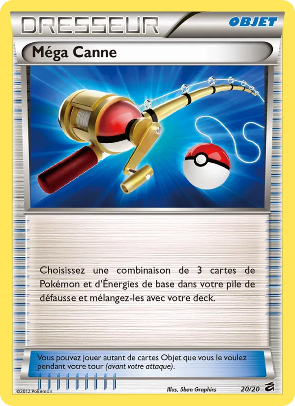 Carte Pokémon Méga Canne de l'extension Coffre des Dragons