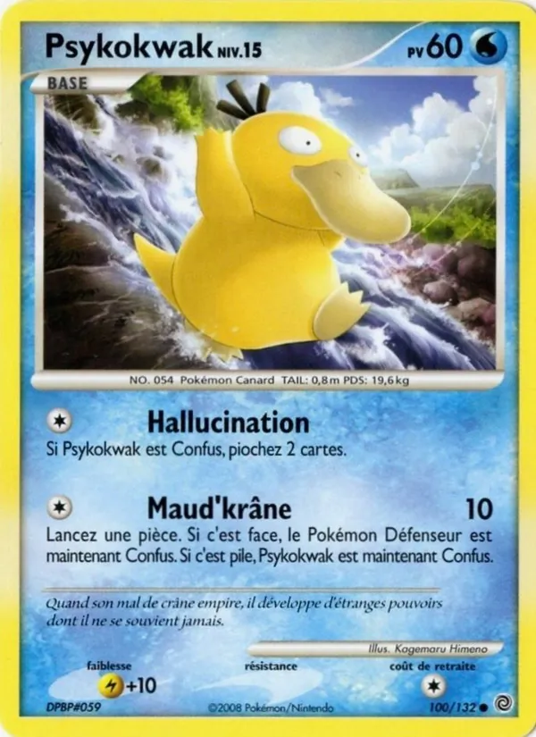Carte Pokémon Psykokwak de l'extension Merveilles Secrètes