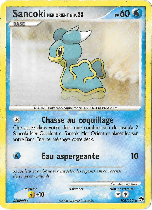 Carte Pokémon Sancoki Mer Orient de l'extension Merveilles Secrètes