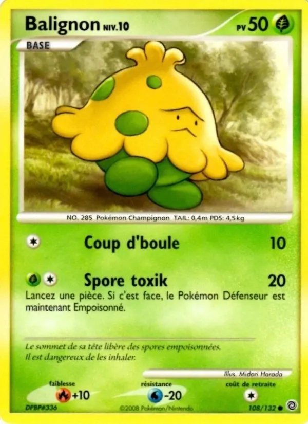 Carte Pokémon Balignon de l'extension Merveilles Secrètes