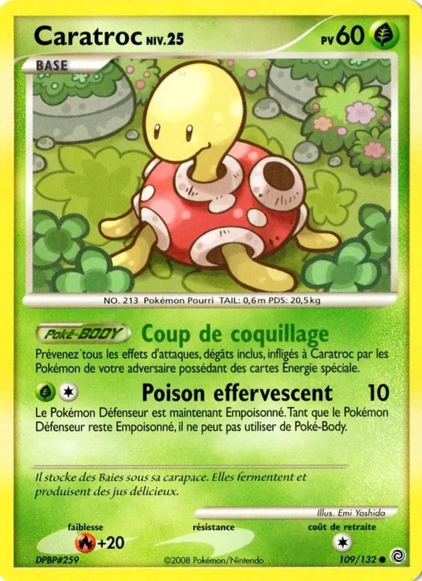 Carte Pokémon Caratroc de l'extension Merveilles Secrètes