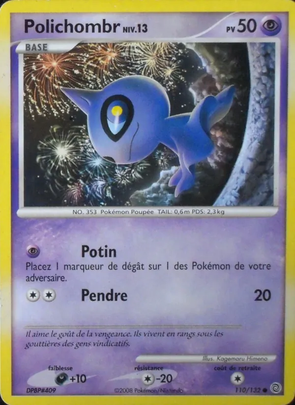 Carte Pokémon Polichombr de l'extension Merveilles Secrètes