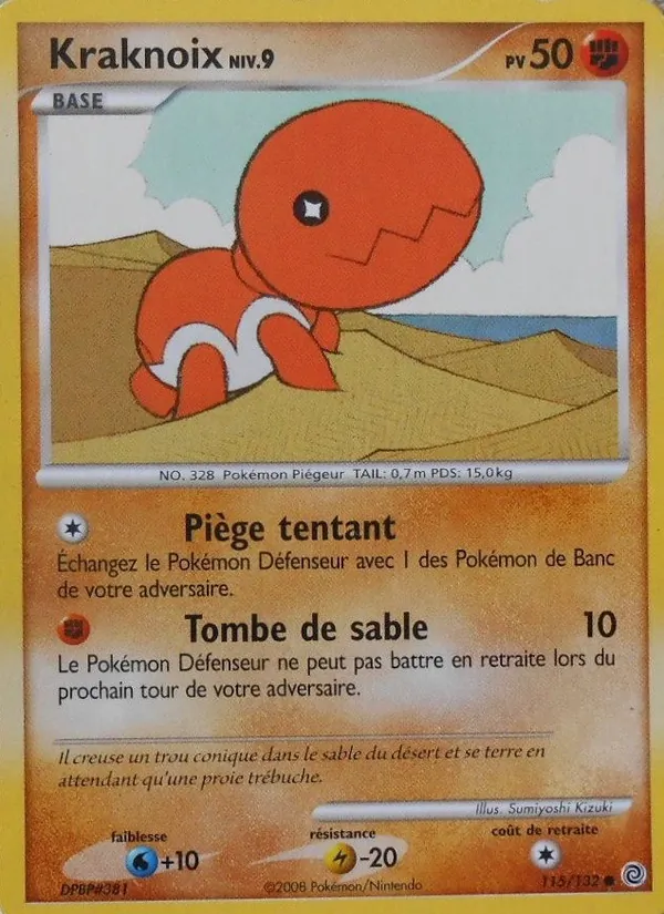 Carte Pokémon Kraknoix de l'extension Merveilles Secrètes