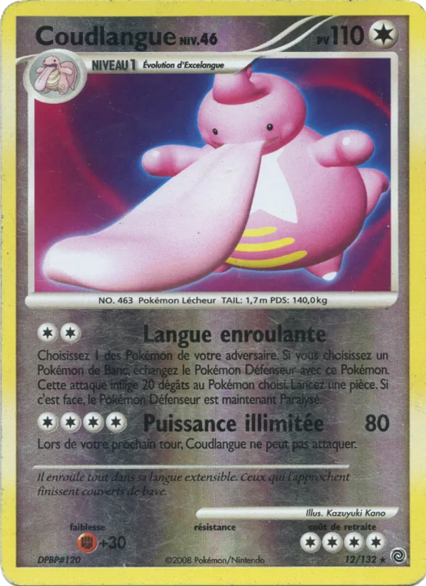 Carte Pokémon Coudlangue de l'extension Merveilles Secrètes