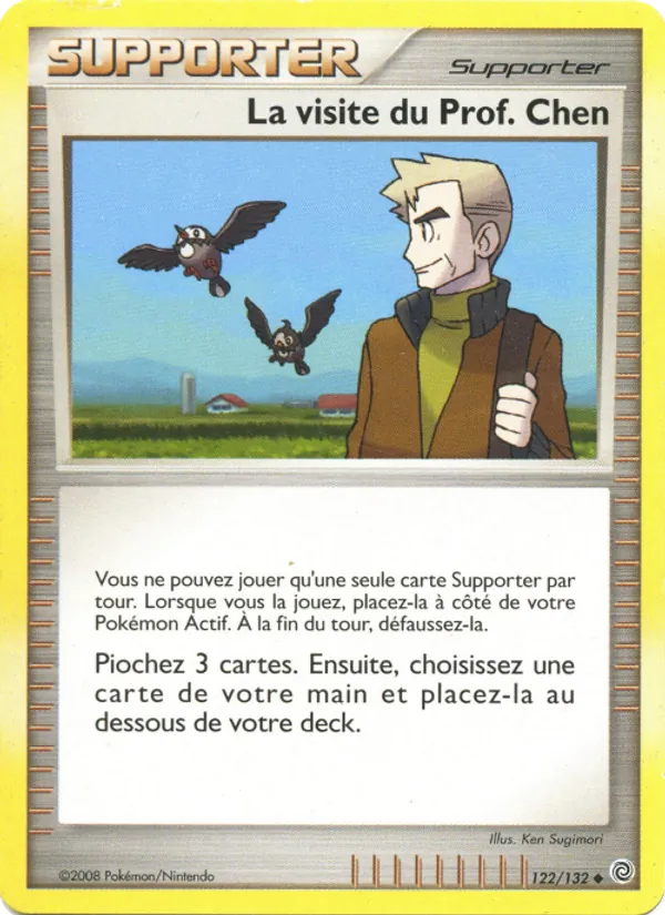 Carte Pokémon La visite du Prof. Chen de l'extension Merveilles Secrètes