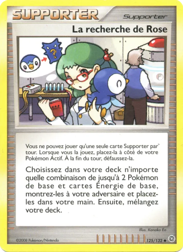 Carte Pokémon La recherche de Rose de l'extension Merveilles Secrètes