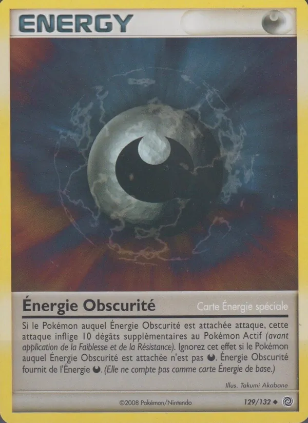 Carte Pokémon Énergie Obscurité de l'extension Merveilles Secrètes