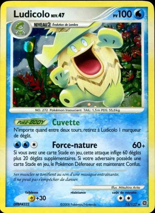 Carte Pokémon Ludicolo de l'extension Merveilles Secrètes
