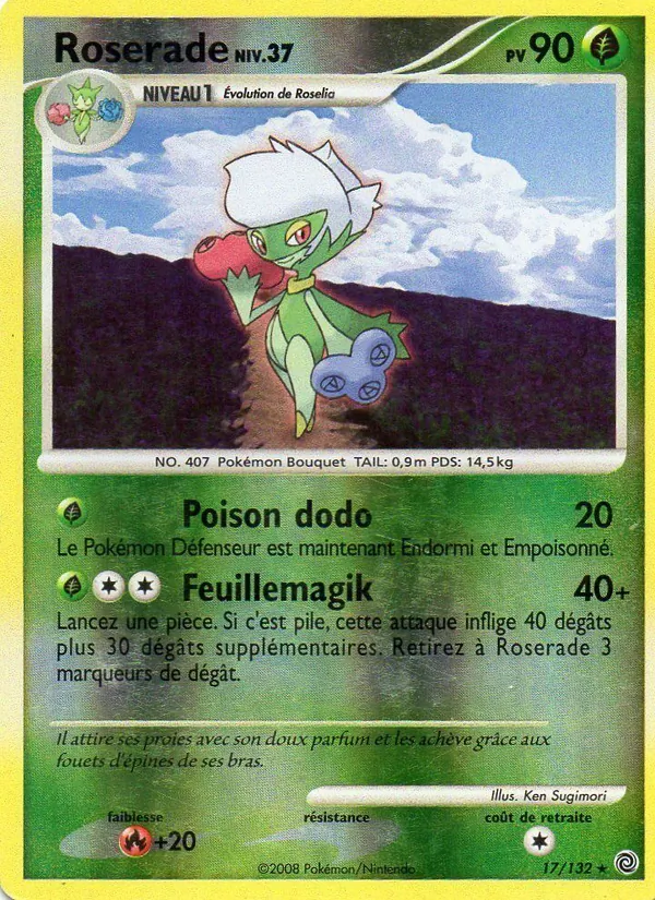 Carte Pokémon Roserade de l'extension Merveilles Secrètes