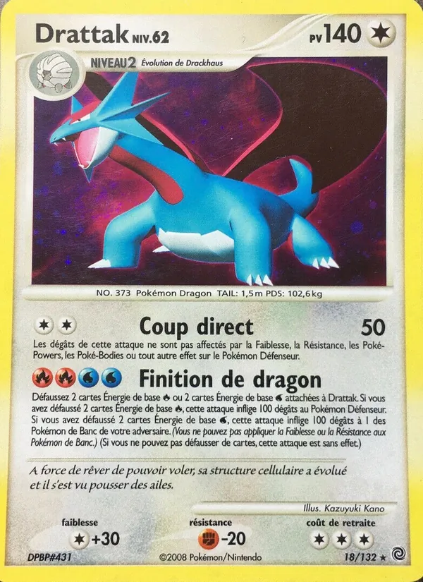 Carte Pokémon Drattak de l'extension Merveilles Secrètes