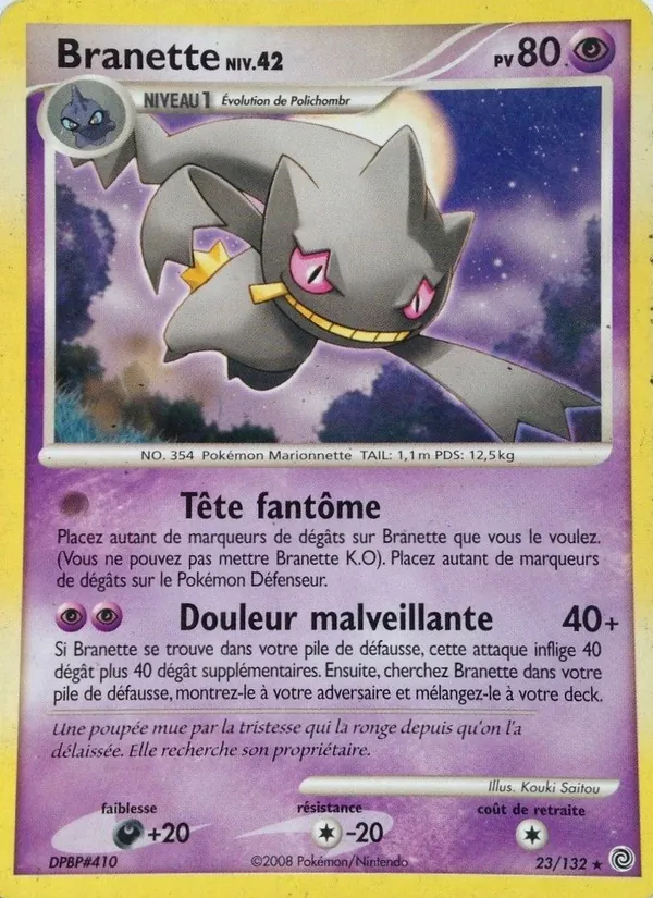 Carte Pokémon Branette de l'extension Merveilles Secrètes