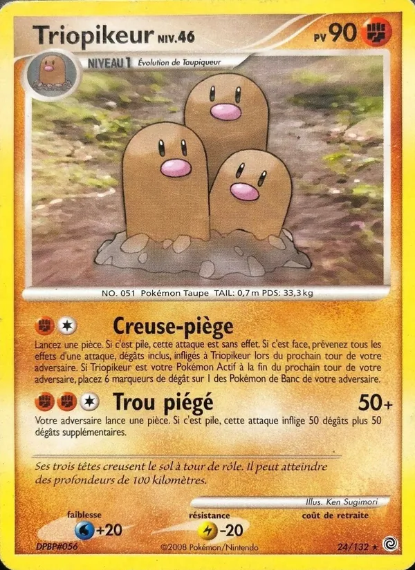 Carte Pokémon Triopikeur de l'extension Merveilles Secrètes