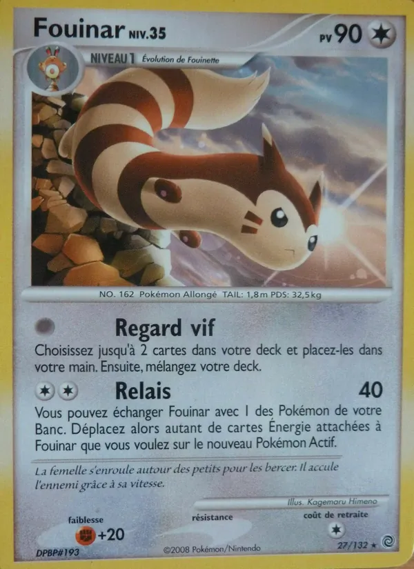 Carte Pokémon Fouinar de l'extension Merveilles Secrètes