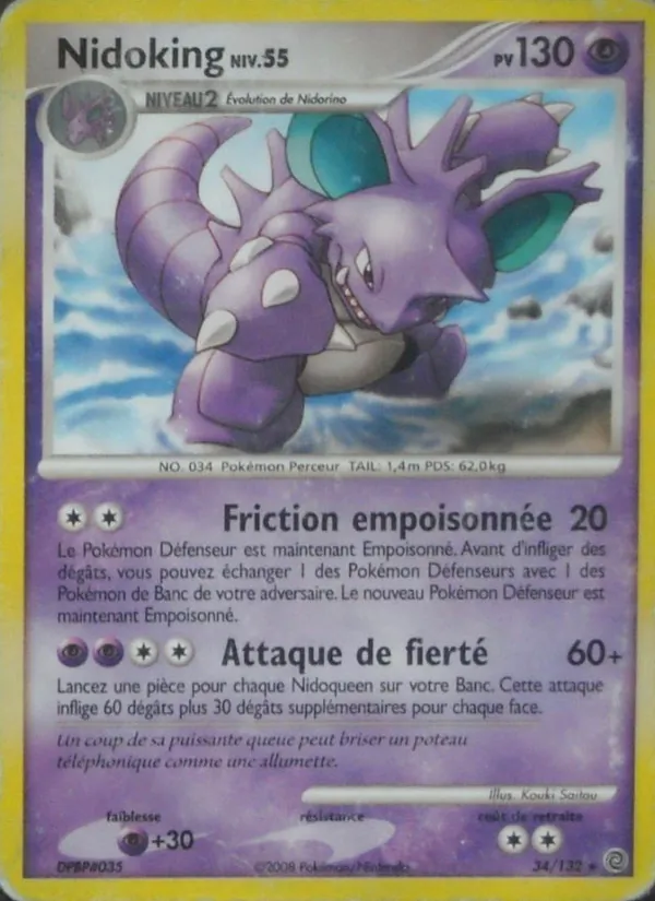 Carte Pokémon Nidoking de l'extension Merveilles Secrètes