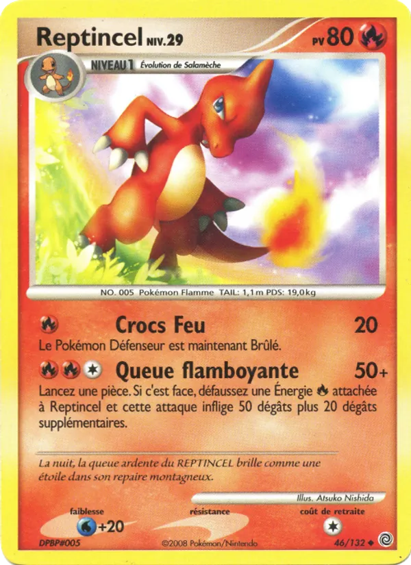 Carte Pokémon Reptincel de l'extension Merveilles Secrètes