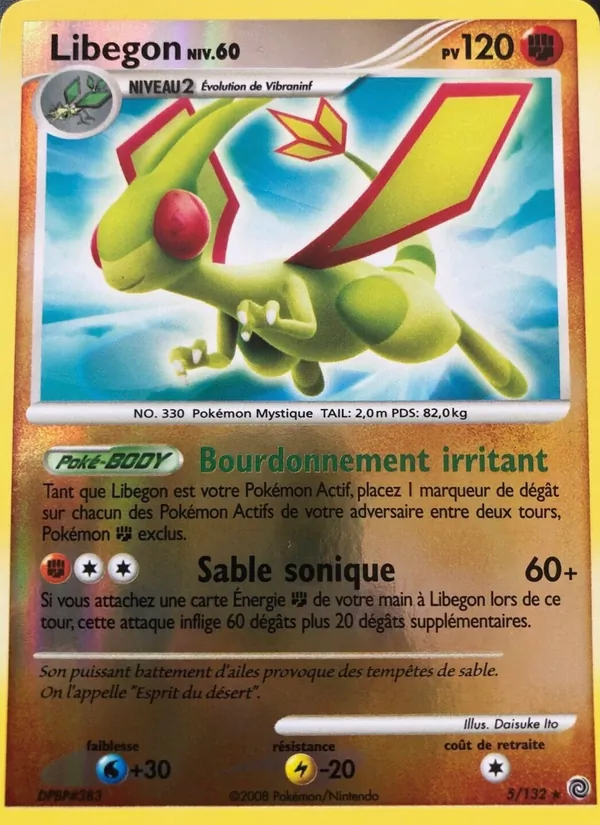 Carte Pokémon Libegon de l'extension Merveilles Secrètes