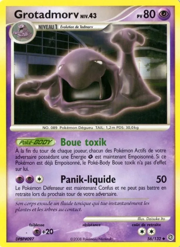 Carte Pokémon Grotadmorv de l'extension Merveilles Secrètes