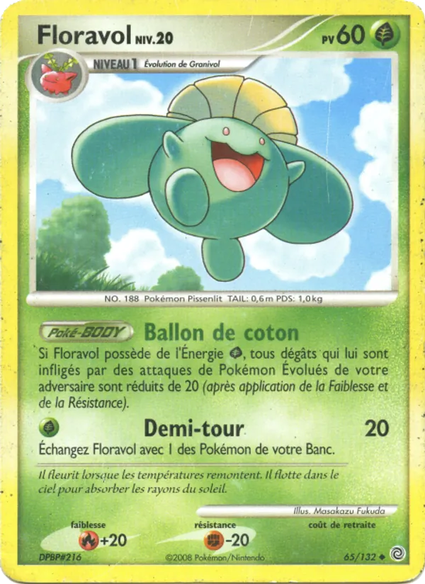 Carte Pokémon Floravol de l'extension Merveilles Secrètes