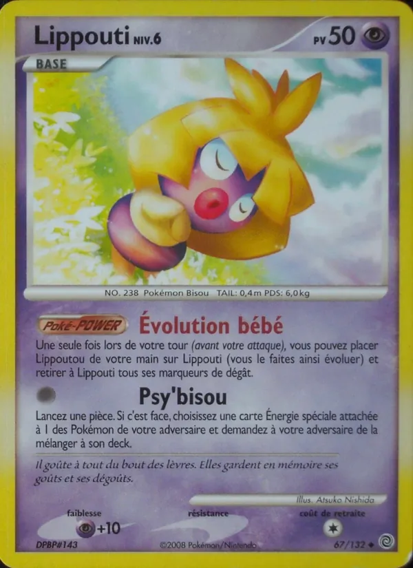 Carte Pokémon Lippouti de l'extension Merveilles Secrètes