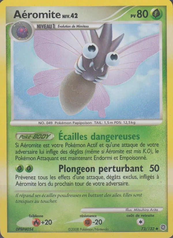 Carte Pokémon Aéromite de l'extension Merveilles Secrètes