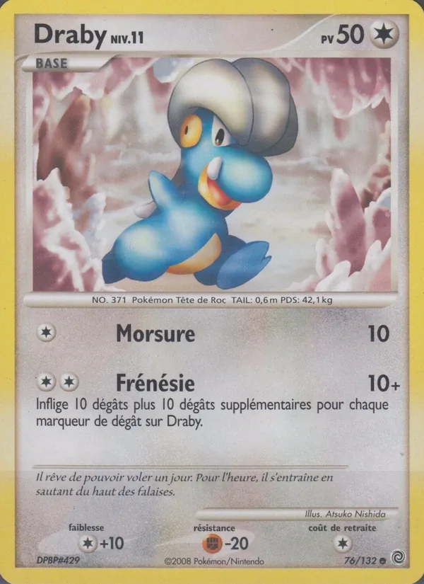 Carte Pokémon Draby de l'extension Merveilles Secrètes