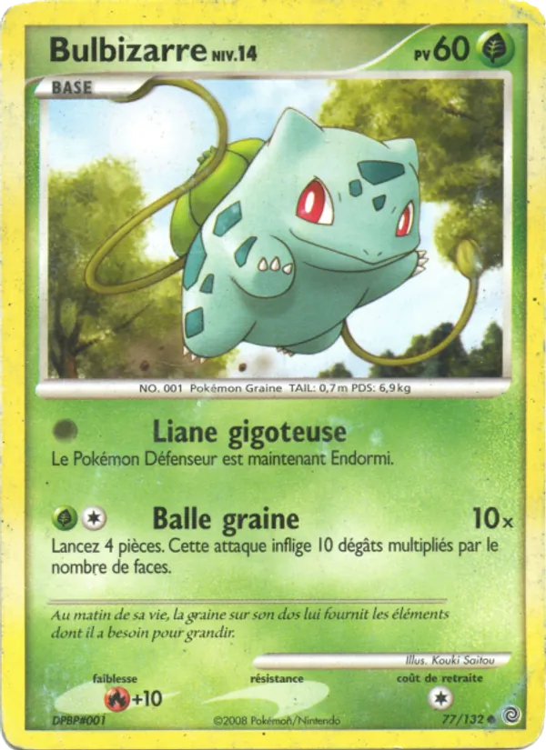 Carte Pokémon Bulbizarre de l'extension Merveilles Secrètes