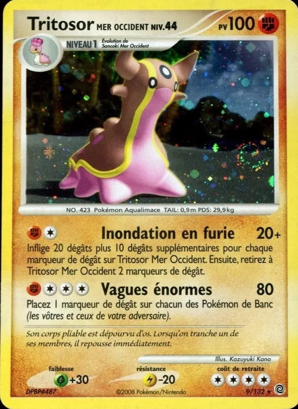 Carte Pokémon Tritosor Mer Occident de l'extension Merveilles Secrètes