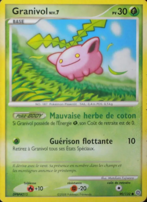 Carte Pokémon Granivol de l'extension Merveilles Secrètes