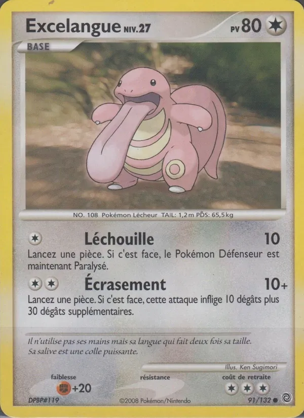 Carte Pokémon Excelangue de l'extension Merveilles Secrètes