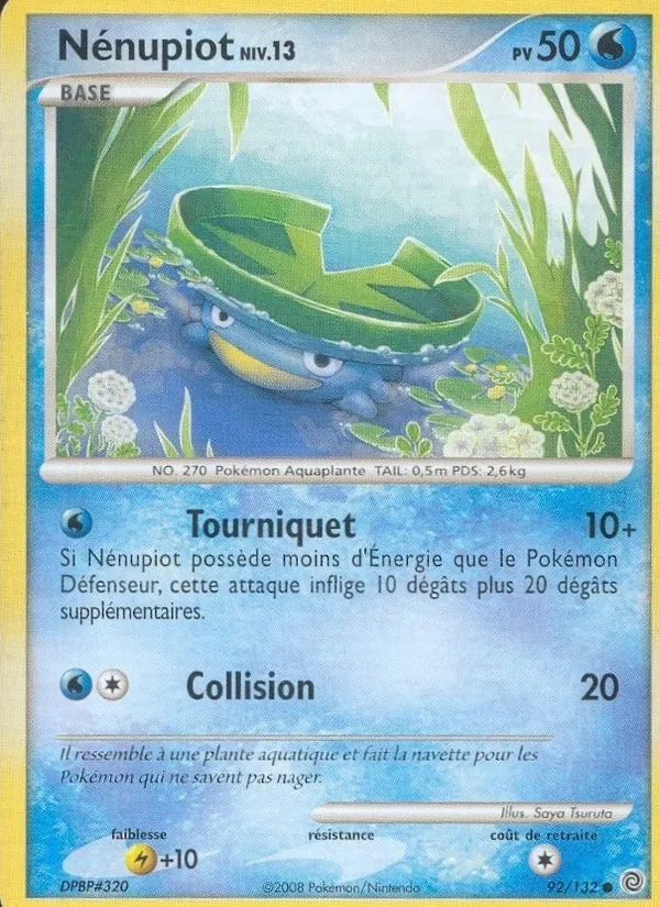 Carte Pokémon Nénupiot de l'extension Merveilles Secrètes
