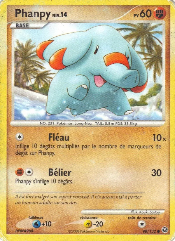 Carte Pokémon Phanpy de l'extension Merveilles Secrètes