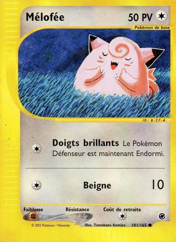 Carte Pokémon Mélofée de l'extension Expedition