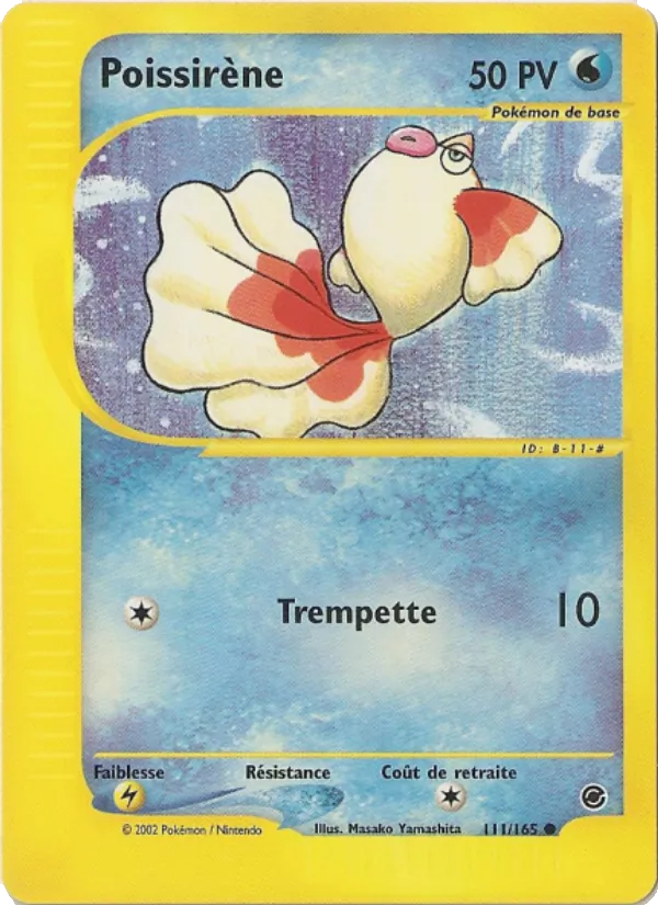 Carte Pokémon Poissirène de l'extension Expedition