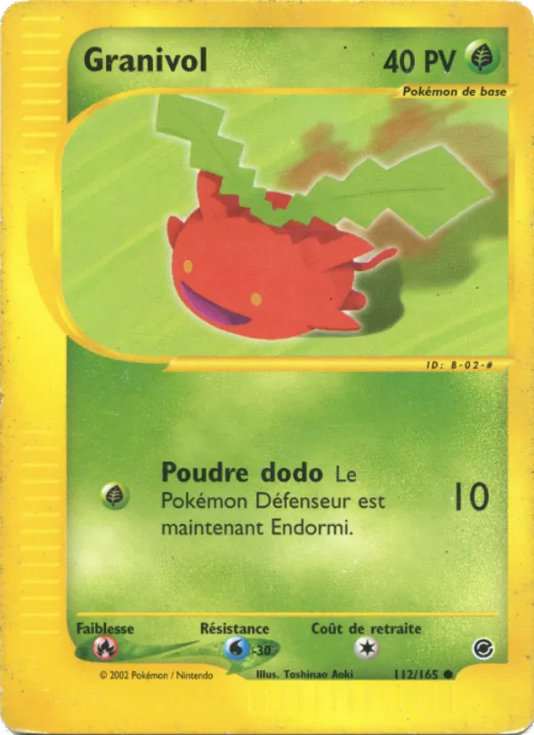Carte Pokémon Granivol de l'extension Expedition