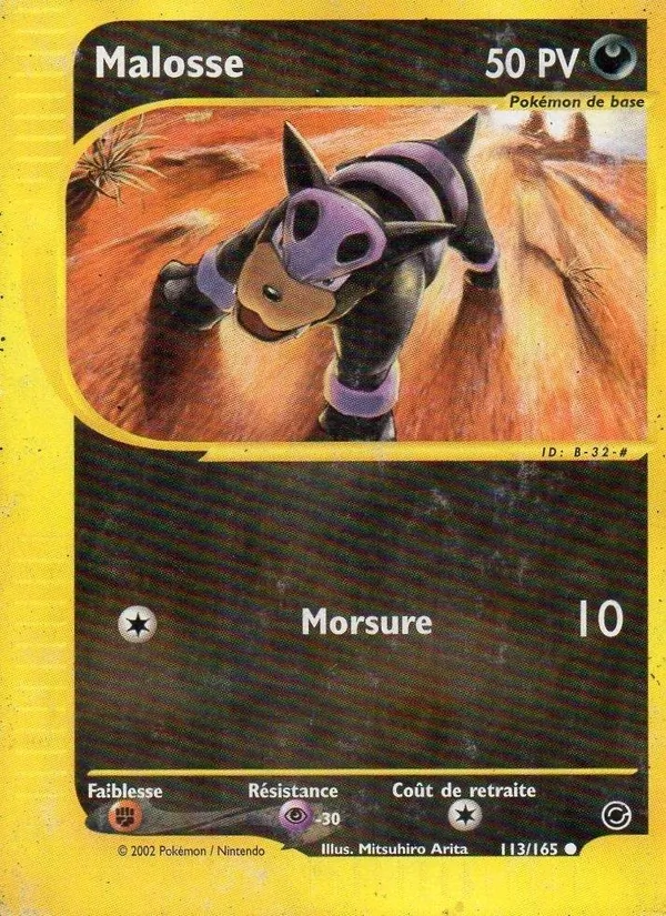 Carte Pokémon Malosse de l'extension Expedition