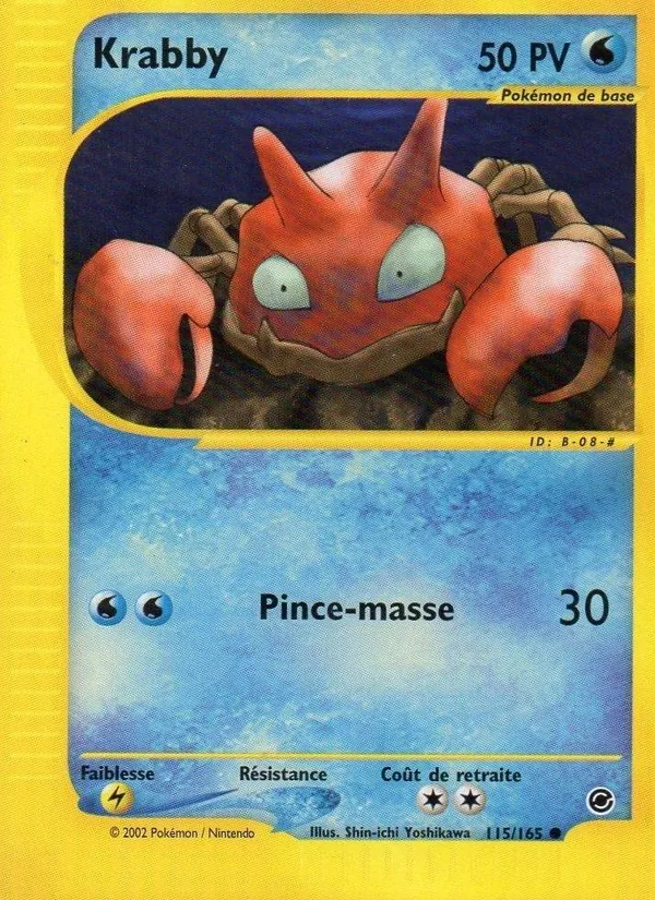Carte Pokémon Krabby de l'extension Expedition