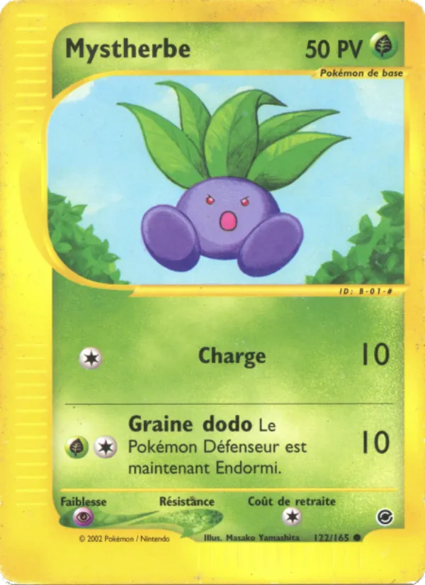 Carte Pokémon Mystherbe de l'extension Expedition